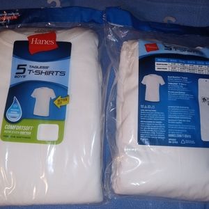 NWT Hanes Boys Tagless T-shirts